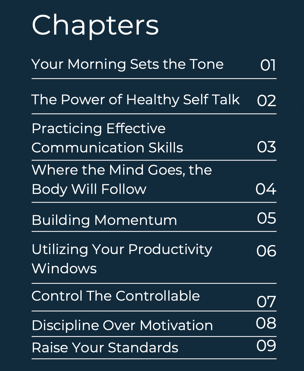 Self-Mastery Playbook eBook
